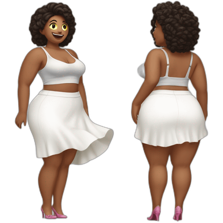 full-body-curvy-beauty-in-a-windy skirt white-knickers-both-sides emoji