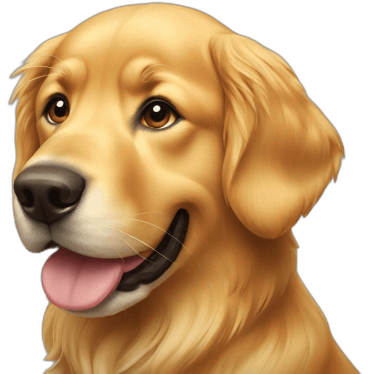 golden retriever dog emoji