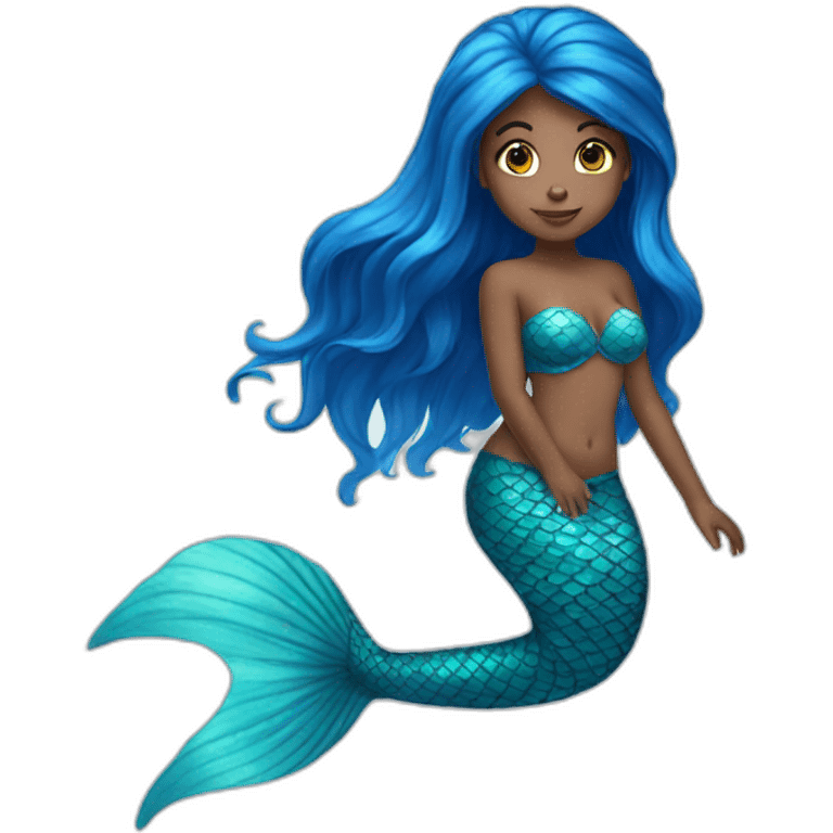 mermaid blue emoji