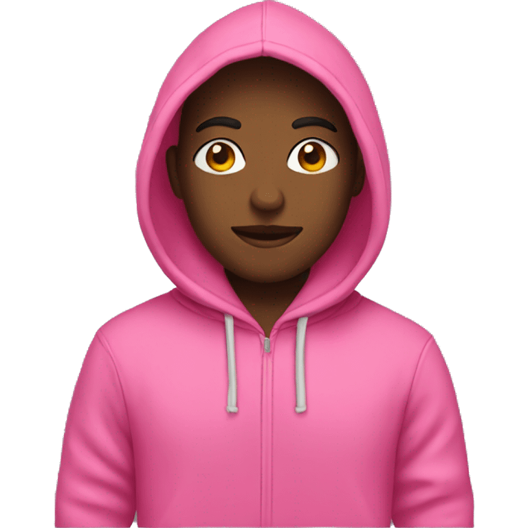 A pink hoodie  emoji