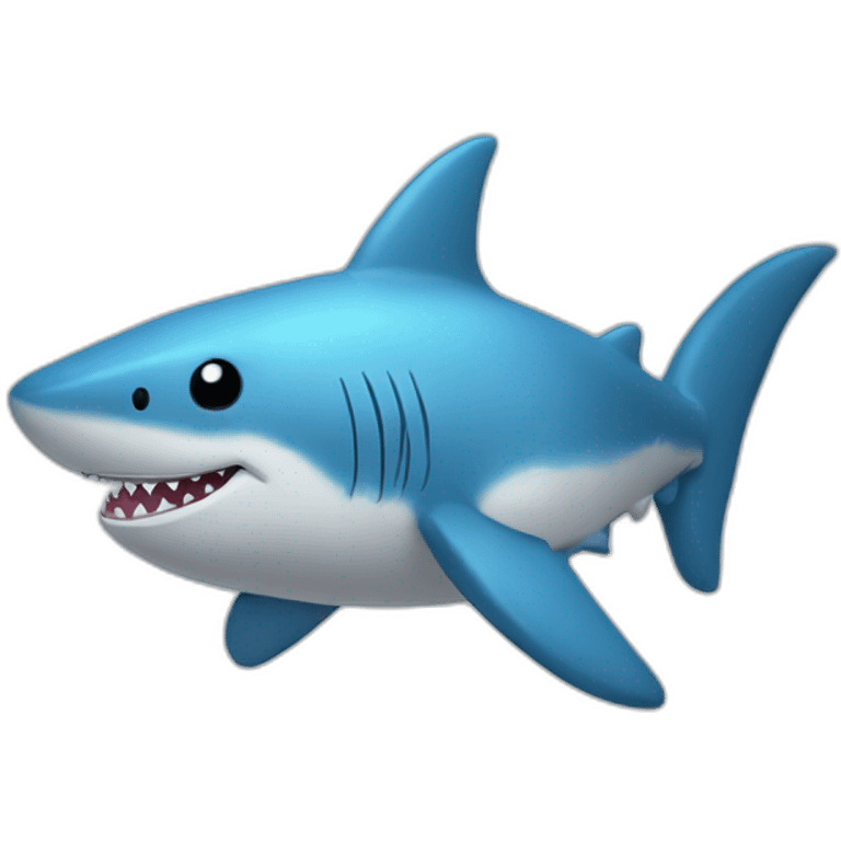 BLÅHAJ fluffy plush soft shark emoji