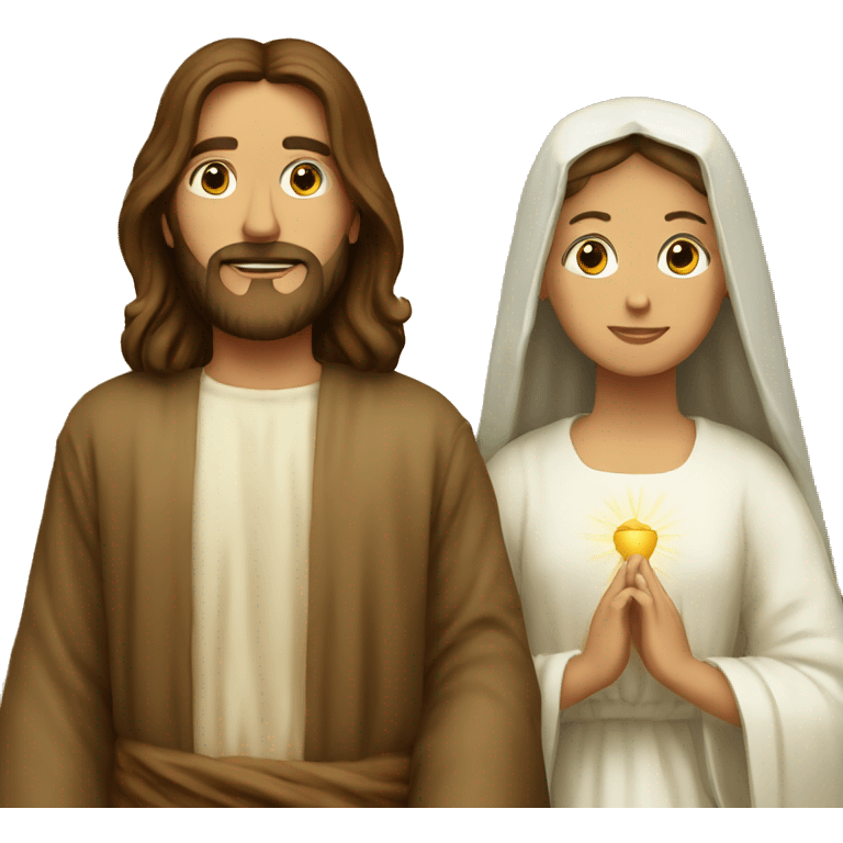 Jesus and mary emoji