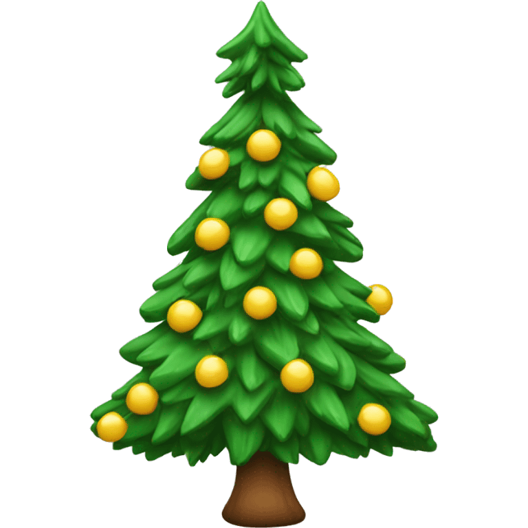 Sapin avec décos emoji