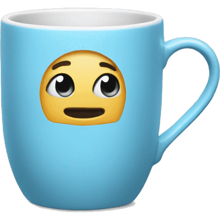 Light blue mug emoji