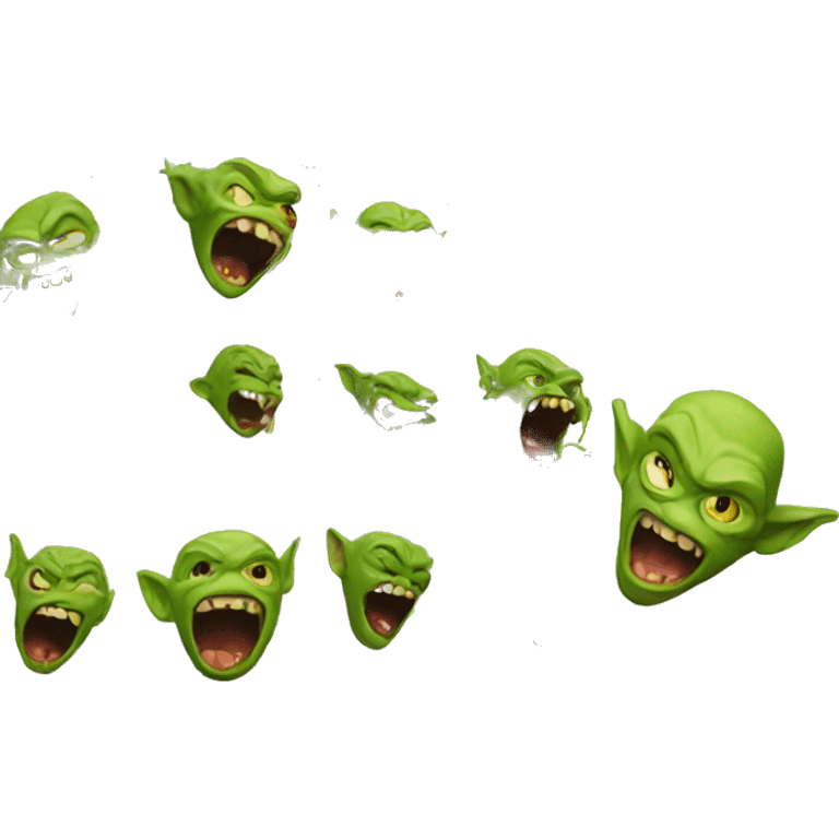 Goblin screaming into microphone  emoji