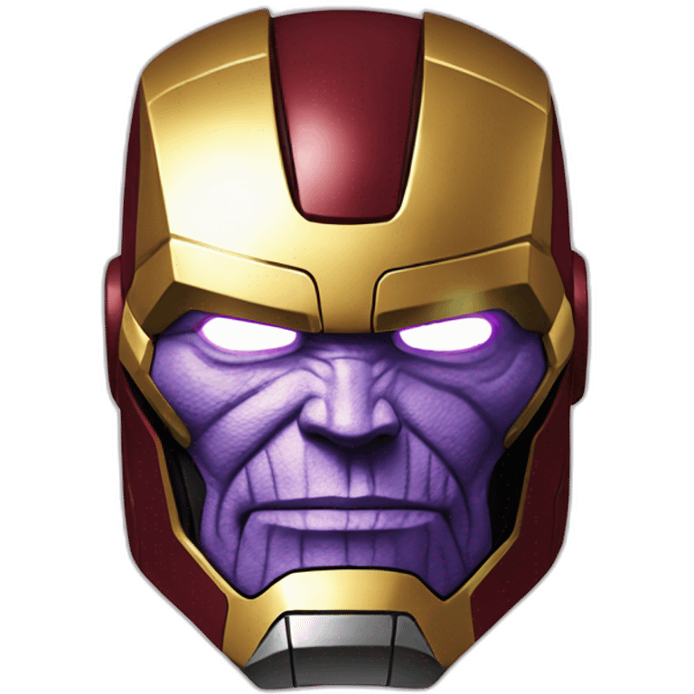 Thanos as iron man emoji