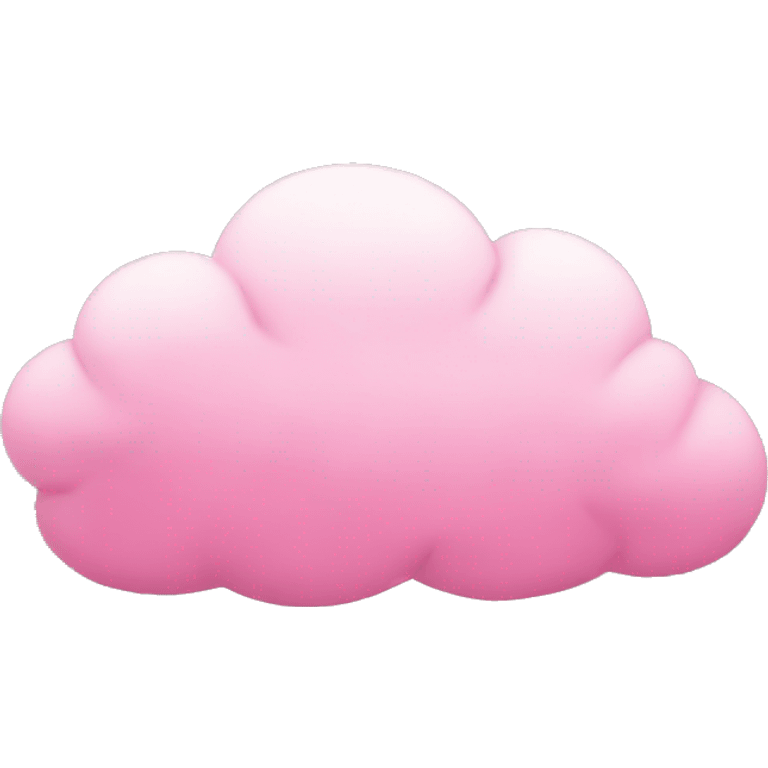 Faceless Pink cloud emoji