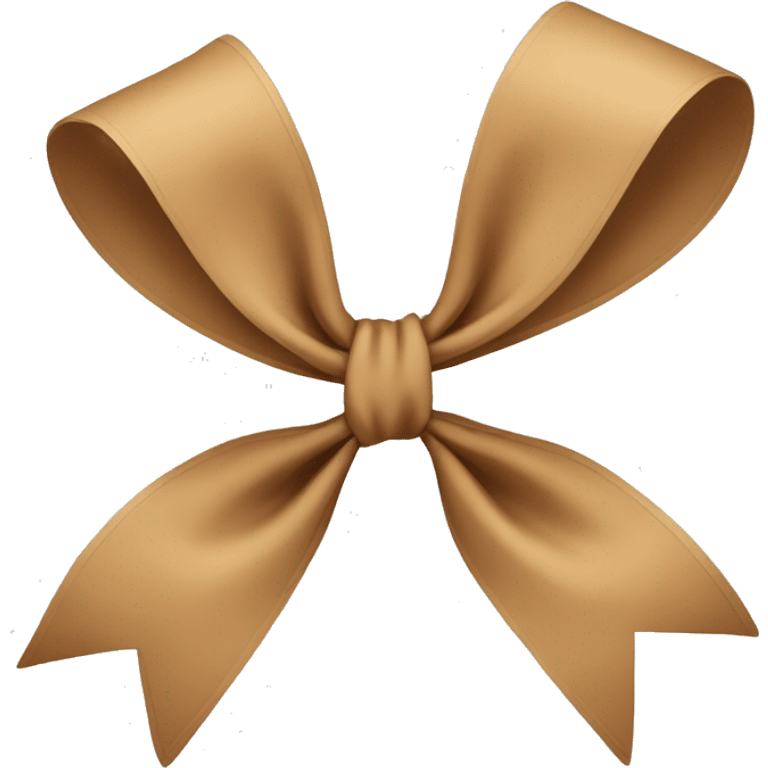 Tan bow  emoji