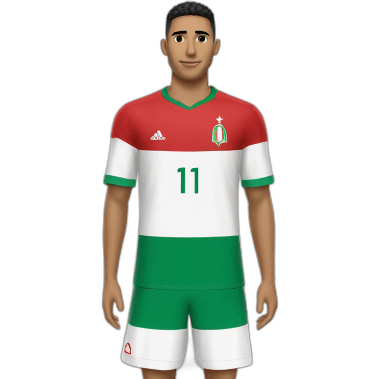 Hakimi maillot du Maroc emoji