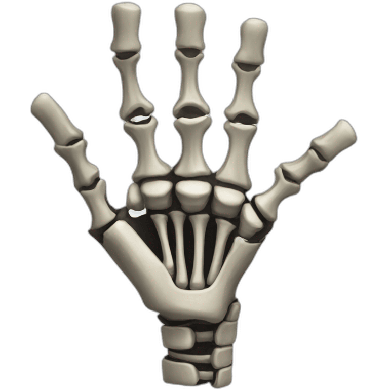 skelington hand emoji