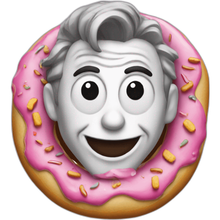 informal joker with donut emoji