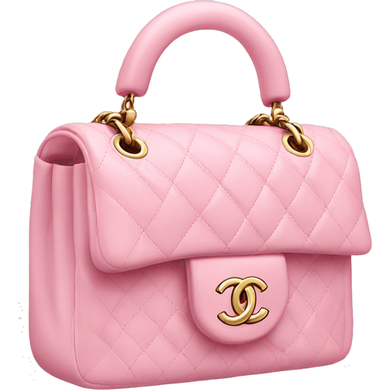 Chanel baby pink bag  emoji