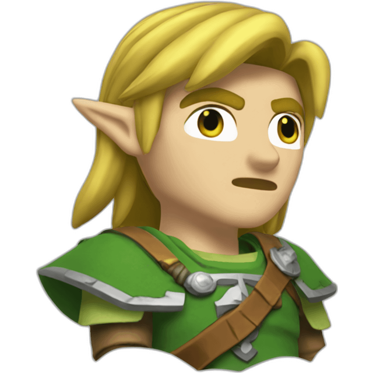 Link chevauchant zelda emoji