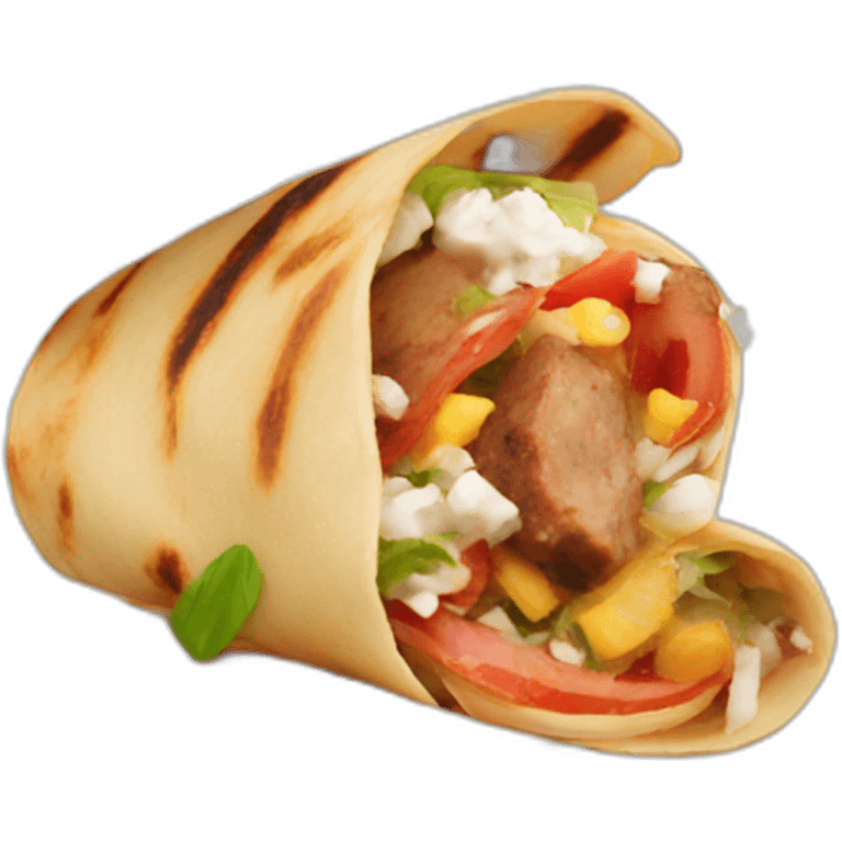 souvlaki wrap emoji