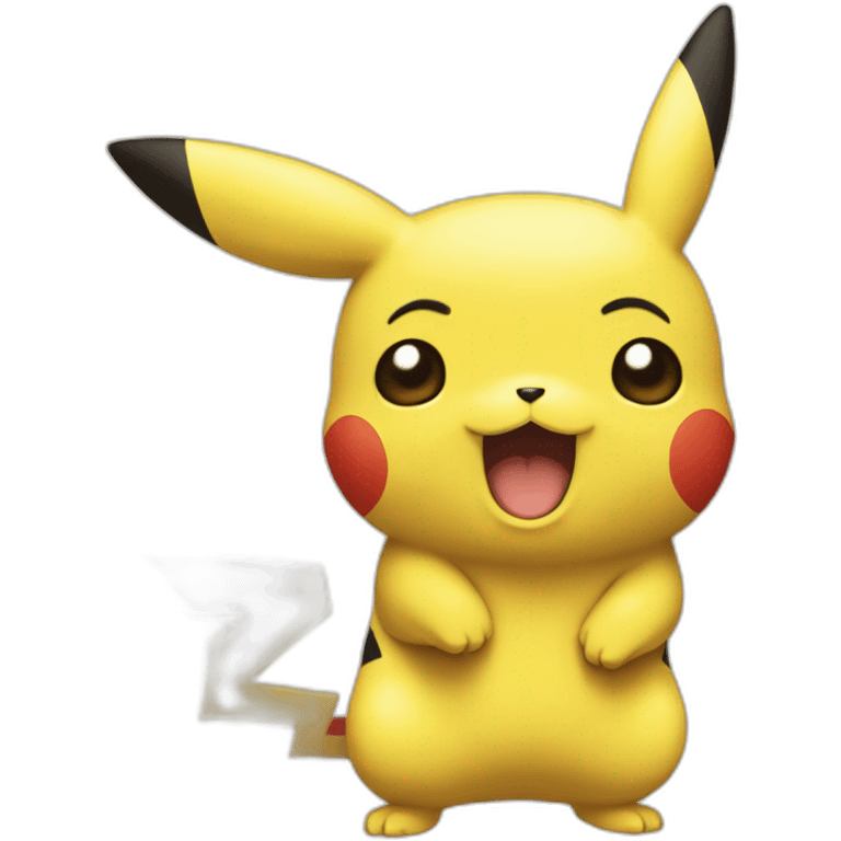 Pikachu qui sourit emoji