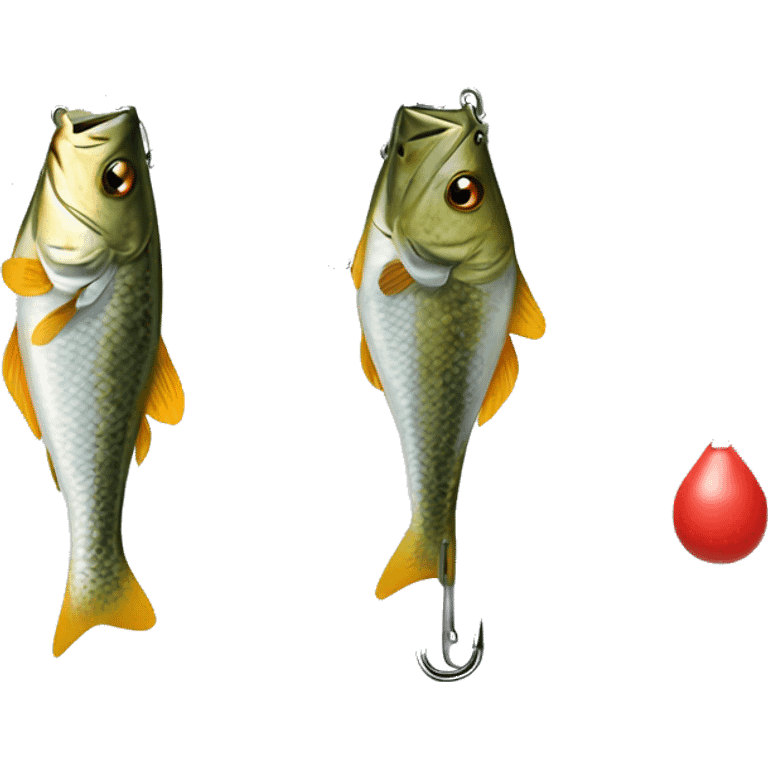 Realistic tackle ,bait, and hooks emoji