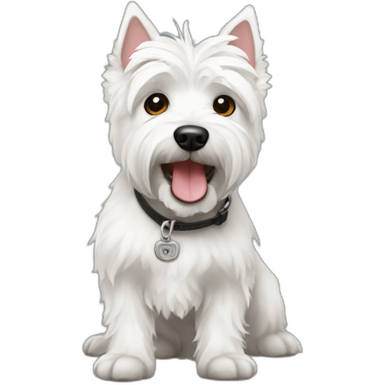 Perro westie emoji