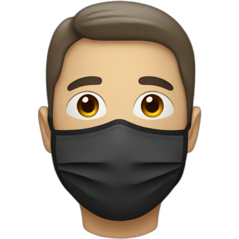 A man wear a mask  emoji