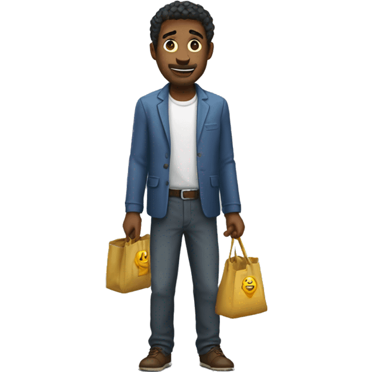 man emptying his pockets emoji