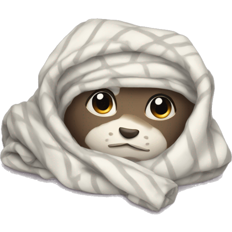 a cozy blanket  emoji