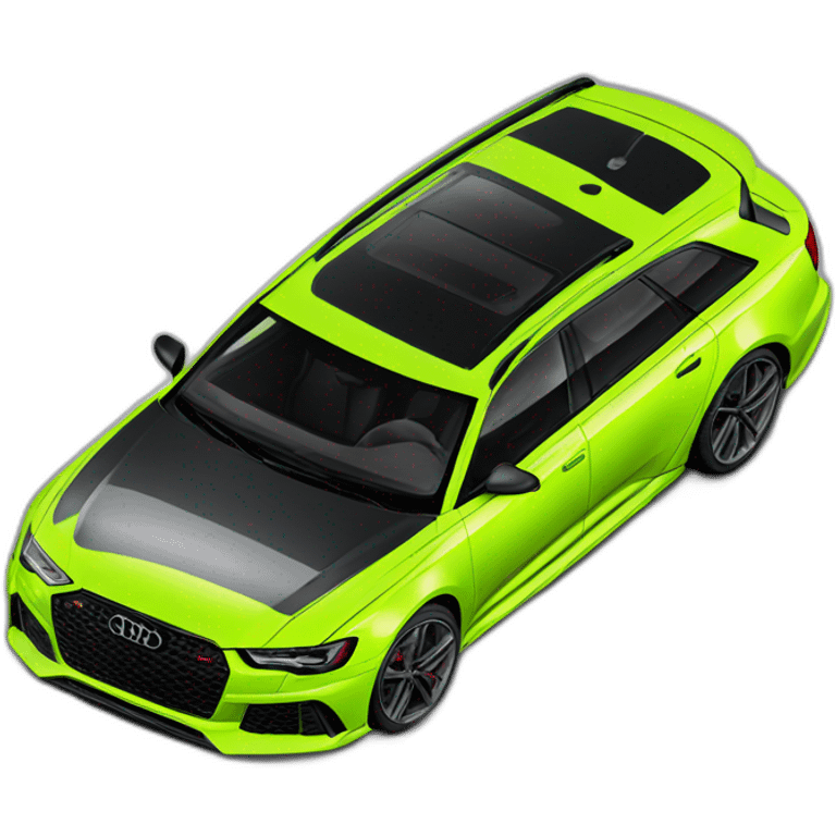 Audi RS6 fluorescent  emoji