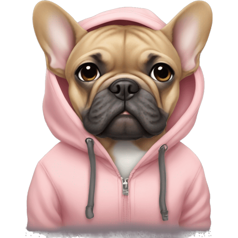 Frenchbulldog wearing a sweatshirt emoji