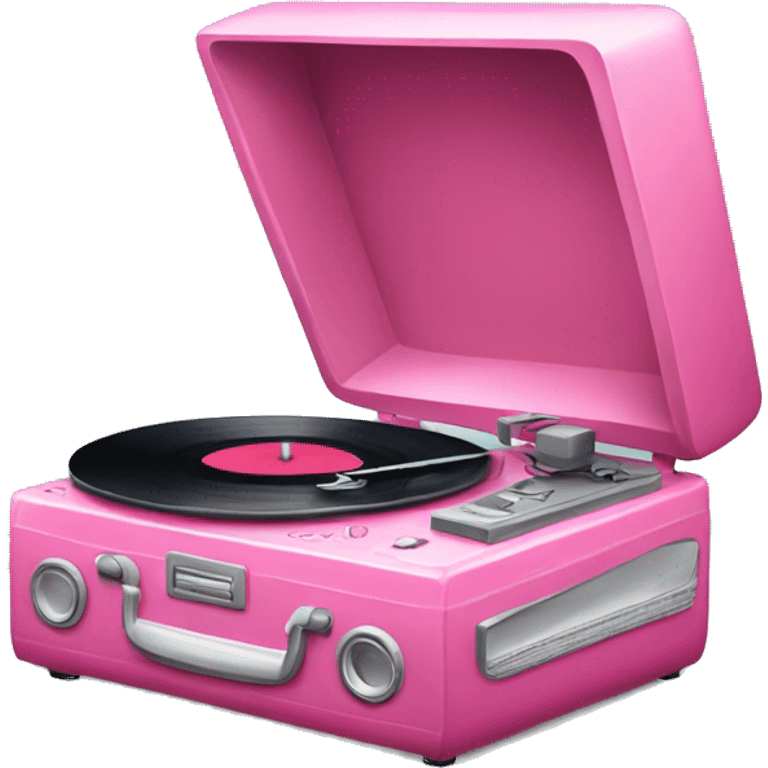 pink record player emoji