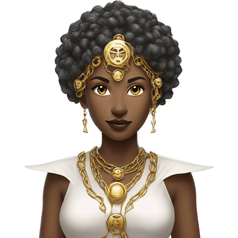 Technomancy Goddess is a mystical being who controls both magic and technology. She can cast spells on technological networks. Her powers blend the ancient art of magic with advanced cybernetics and technology. She can command machines emoji