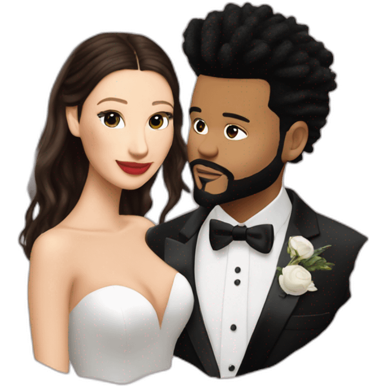 the weeknd marrying bella hadid emoji