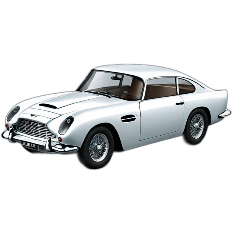 Une aston martin DB5 de jambes bond emoji