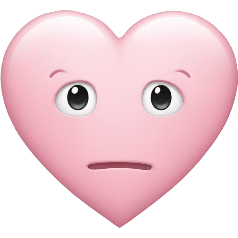 Light pink heart shaped emoji  emoji