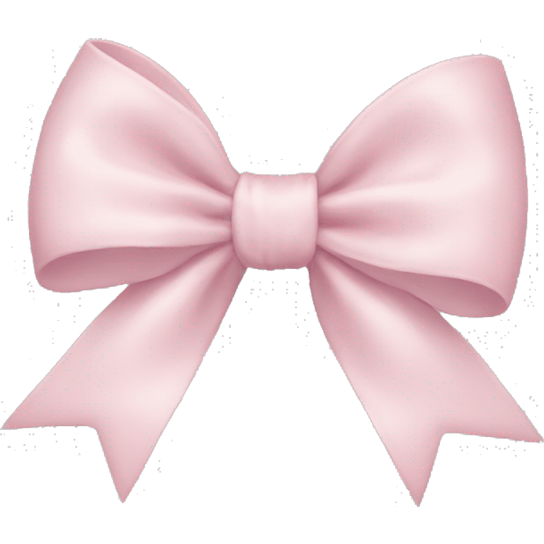 Pale Pink bow emoji