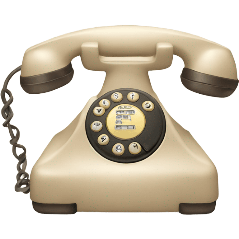 light beige Vintage Phone  emoji