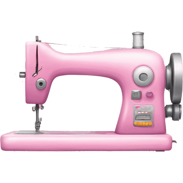 sewing machine in pink colors emoji