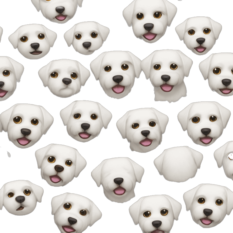 White dogs emoji