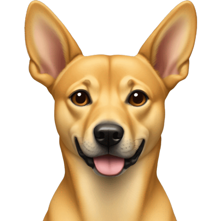 carolina dog with floppy ears emoji