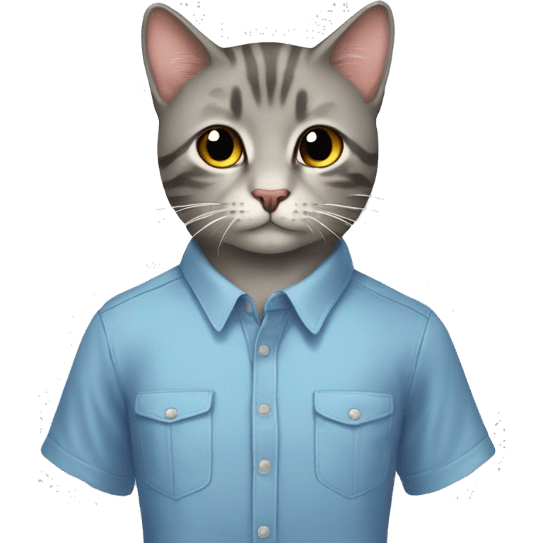 camisa con un gato  emoji