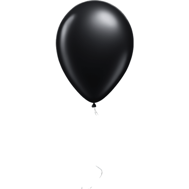 Black balloon  emoji