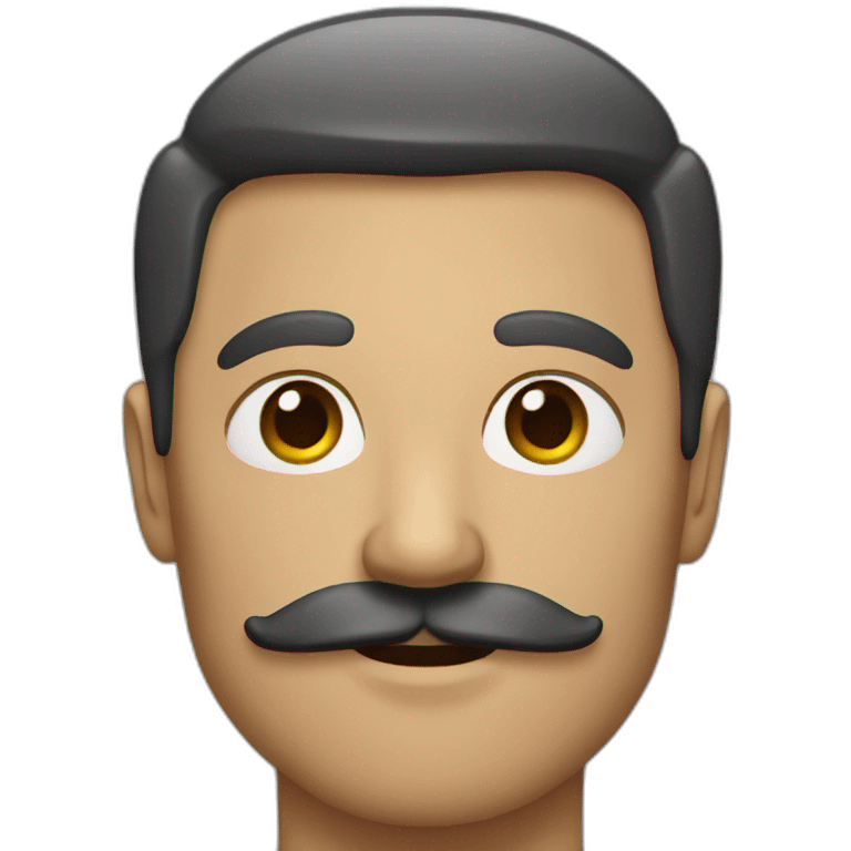 Man with square black moustache emoji