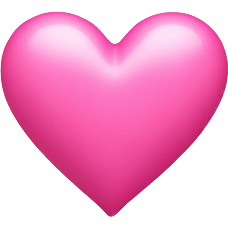 Bubblegum pink heart emoji