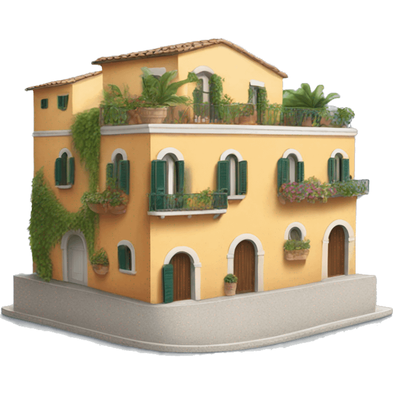 italian positano building  emoji