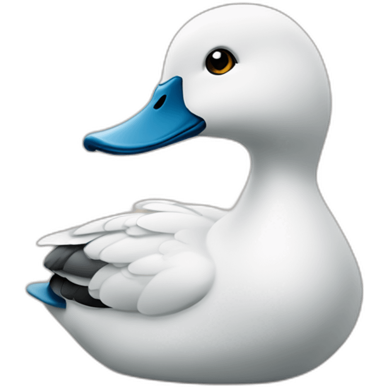 Canard avec une doudoune emoji