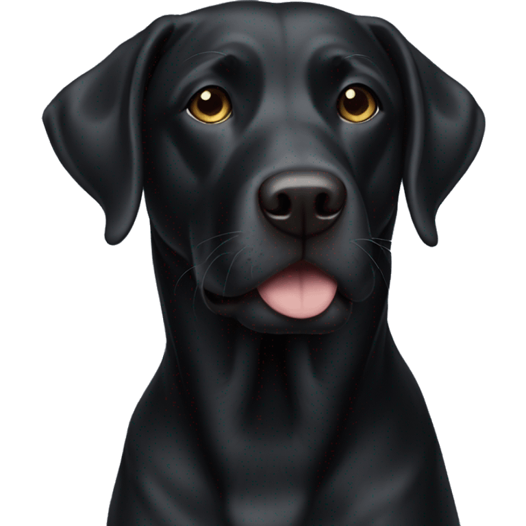 black lab emoji