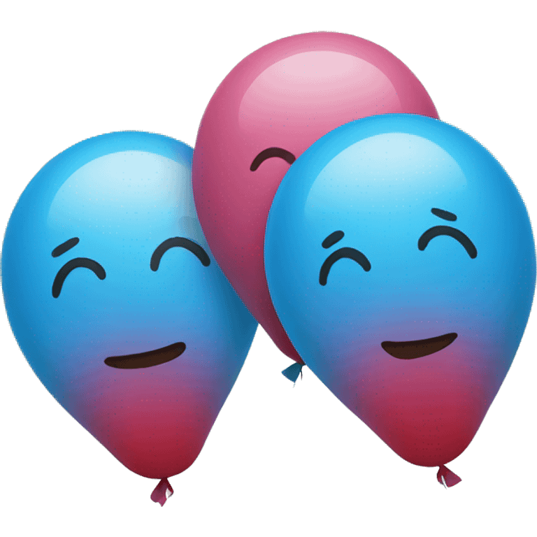 2 blue balloons emoji