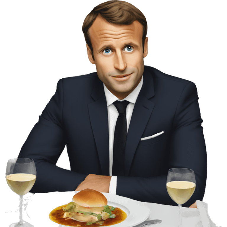 :Emmanuel-macron-au-restaurant: emoji