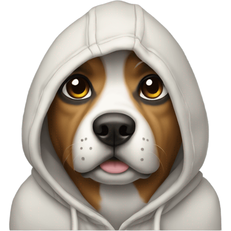 dog wearing a hoodie  emoji