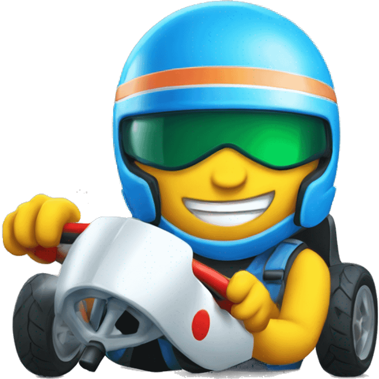 Un jeu de  carte qui fait du kart emoji