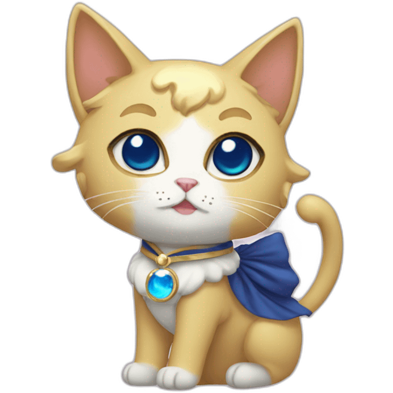 luna sailormoon cat emoji