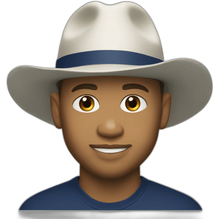 Mbappé avec un chapeau  emoji