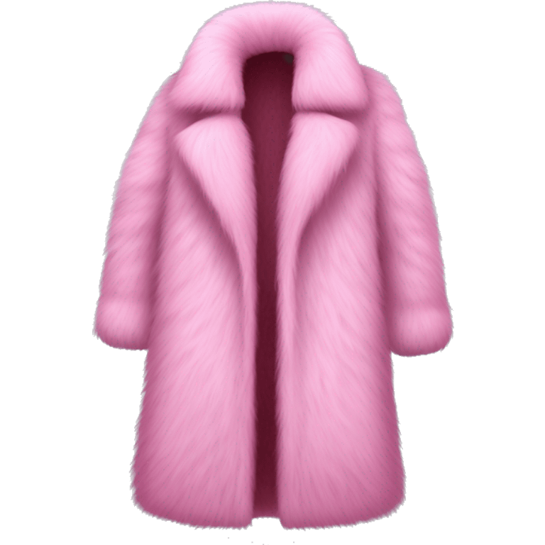 Long Pink fur coat emoji